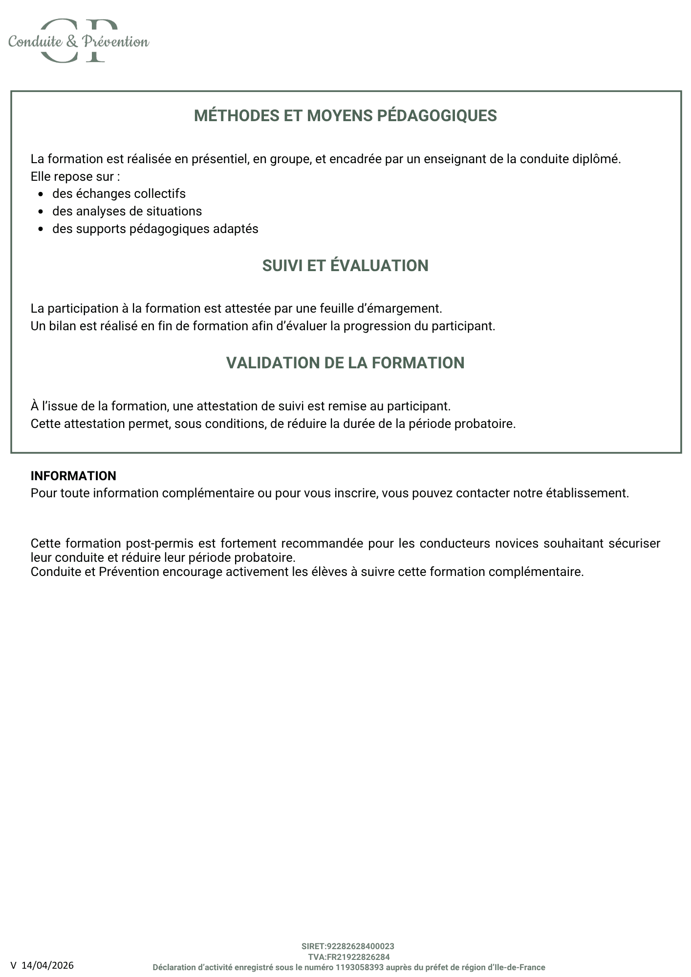 1.6 Rendez-vous post-permis 